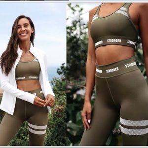 Stronger Hero Leggings, Size S, Olive color